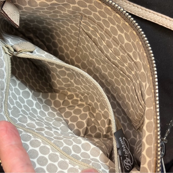 Brighton Crossbody Bag in Cream and Blue - Picture 6 of 8